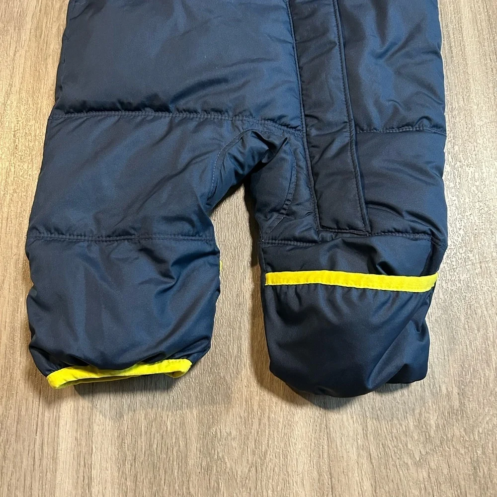 Columbia Navy Snowsuit with Yellow Trim - Infant One-Piece